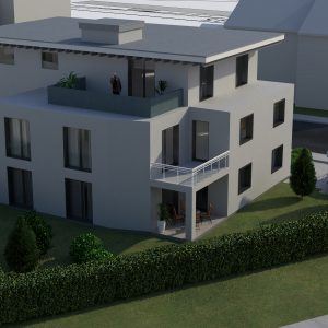 Ansicht Projekt Bürgstadt MFH
